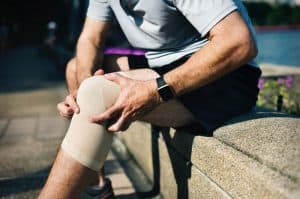 Injured knee Injured knee